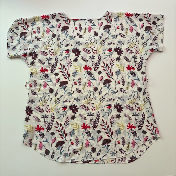 Pink and Purple Floral Short Sleeve Tunic - Picture 6 of 10